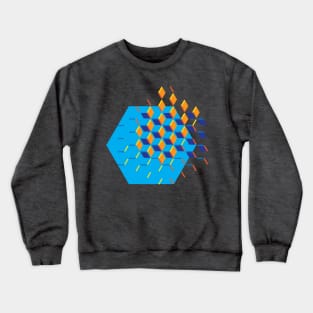 Hexagon Cubes Crewneck Sweatshirt